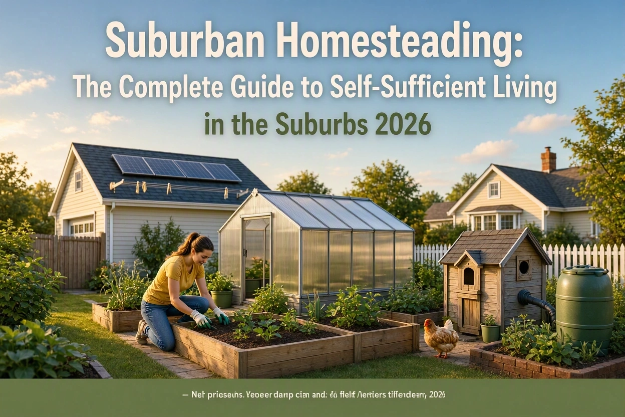 Suburban Homesteading: The Complete Guide to Self-Sufficient Living in the Suburbs (2026)