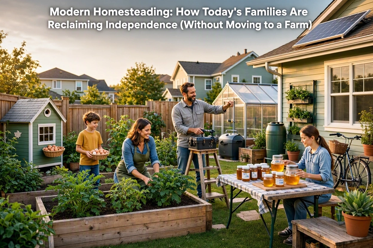 Modern Homesteading: How Today's Families Are Reclaiming Independence (Without Moving to a Farm)